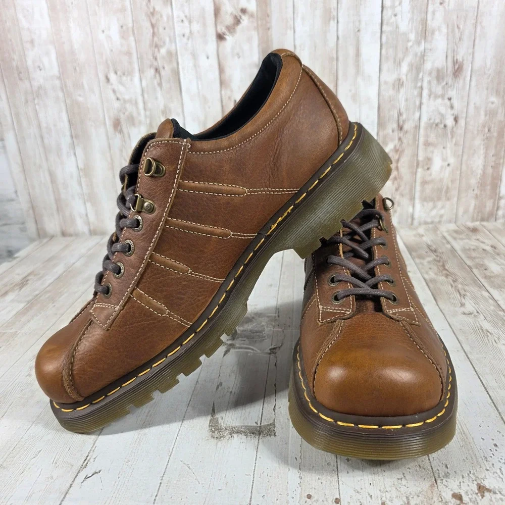 Dr. Martens 11306 y2k Brown Leather Chunky Lug Oxford‎ Shoes Mens 14 US 13 UK